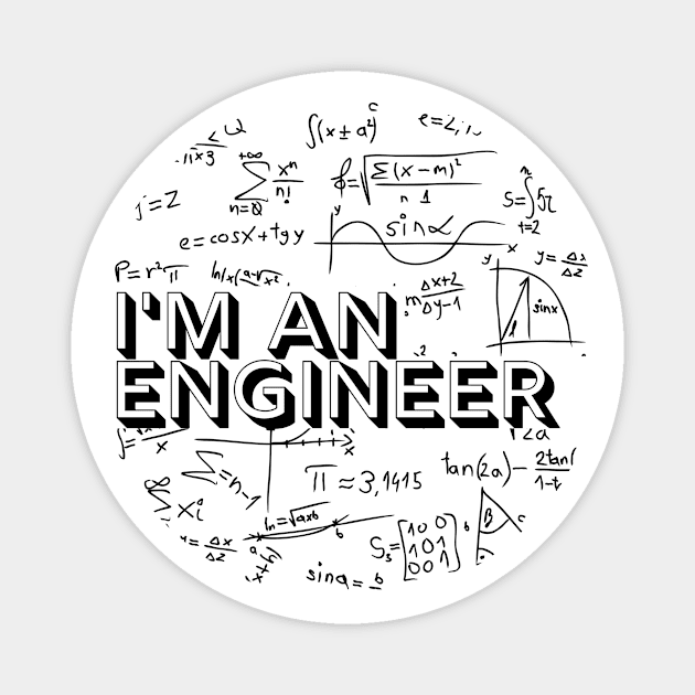 I'm an Engineer - Career Design Magnet by Moshi Moshi Designs